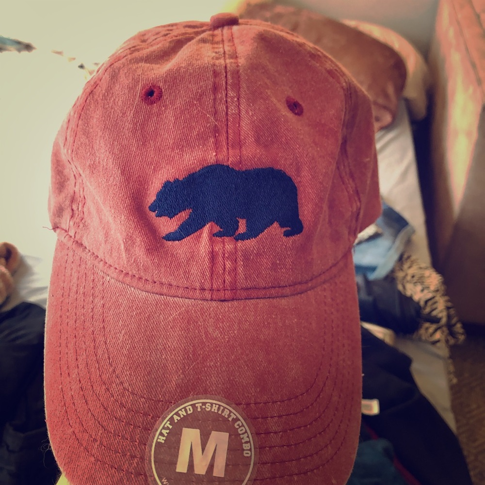 California baseball cap red new